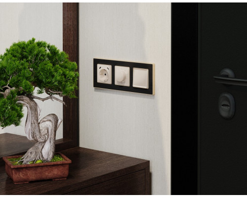 Накладка для терморегулятора электромеханического для теплого пола Ambrella Volt ALFA AP3057