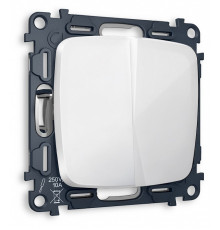 Выключатель двухклавишный без рамки Ambrella Volt MO MO103010