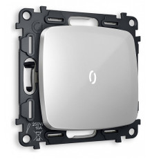 Выключатель одноклавишный с подсветкой без рамки Ambrella Volt Quant MO402015