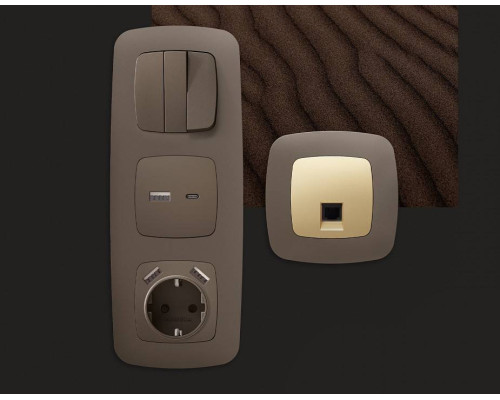 Рамка на 1 пост Ambrella Volt Ecta OF140631