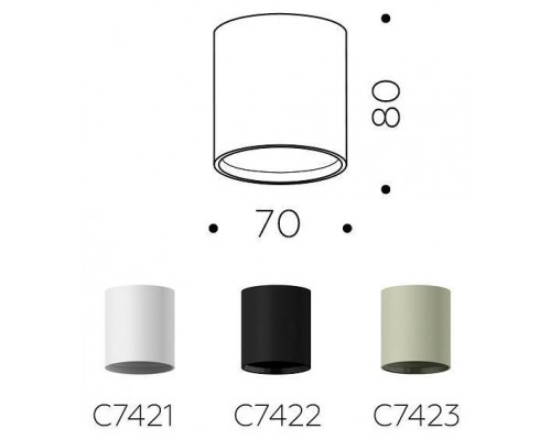 Накладной светильник Ambrella Light C C7423