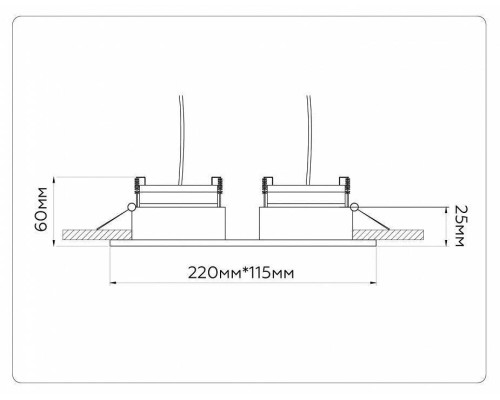 Встраиваемый светильник Ambrella Light TN TN52343