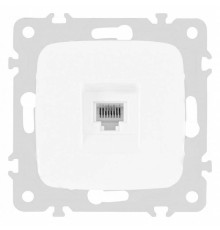 Розетка телефонная RJ-11 без рамки Arte Milano am-205 205.51-1.white