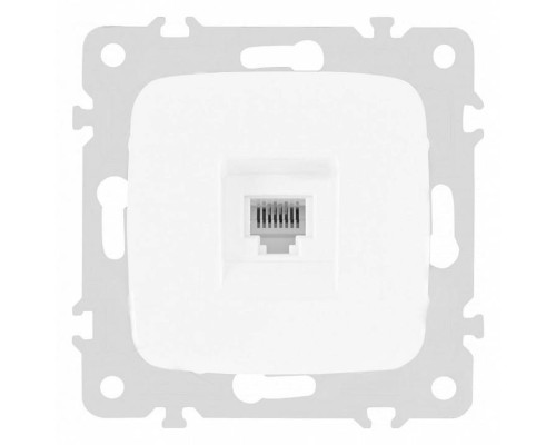 Розетка телефонная RJ-11 без рамки Arte Milano am-205 205.51-1.white