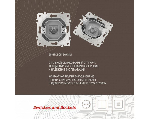 ТВ-розетка без рамки Arte Milano am-206 206.42-1.silver