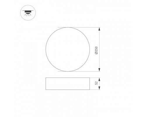 Накладной светильник Arlight RONDO 022233(2)