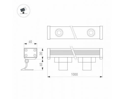 Настенный прожектор Arlight AR-LINE 024334(1)