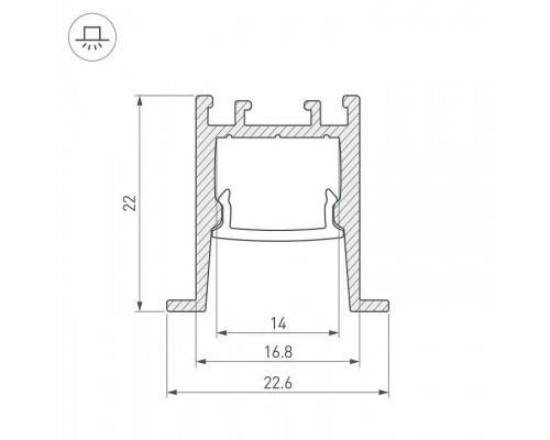 Профиль встраиваемый Arlight SL-COMFORT 031770