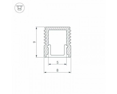 Профиль накладной Arlight SL-MINI 036031