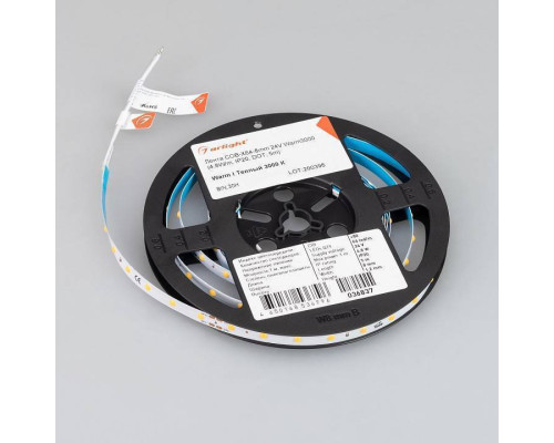 Лента светодиодная Arlight COB-X480-8mm 24V Day4000 10 Вт/м IP20 036837