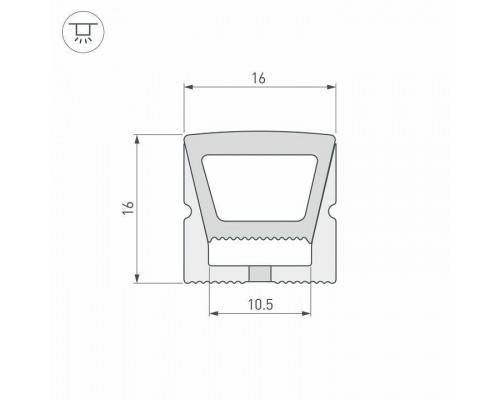 Короб накладной гибкий Arlight WPH 040832