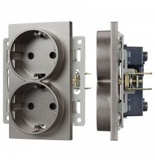 Розетка двойная с заземлением, без рамки Arlight SCT 043766