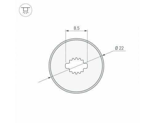 Профиль накладной гибкий Arlight WPH-FLEX 045866