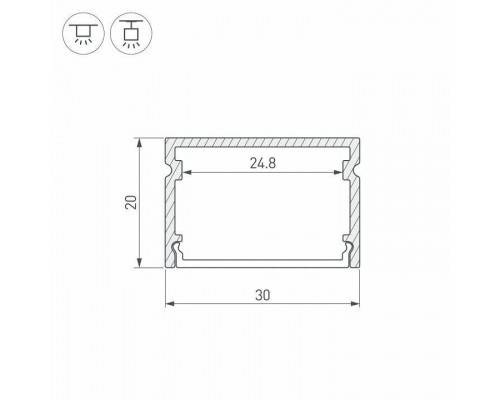 Профиль накладной Arlight SL-LINE 046962