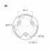 Наземный высокий светильник Arlight LGD-FRESNEL-BOLL 047687