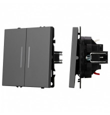 Выключатель двухклавишный без рамки Arlight SWT 054266