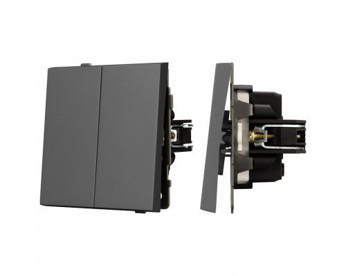 Выключатель двухклавишный без рамки Arlight SWT 054546