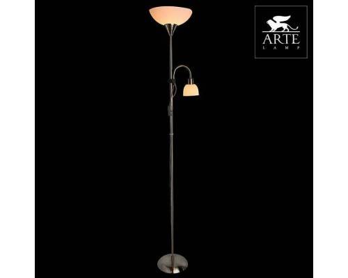 Торшер с подсветкой Arte Lamp Duetto A9569PN-2SS