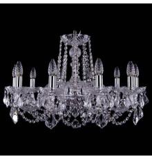 Подвесная люстра Bohemia Ivele Crystal 1402 1402/10/240/Ni/Leafs