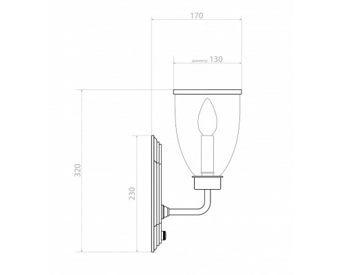 Бра Covali  WL-38007