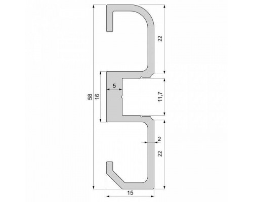 Профиль накладной Deko-Light AM-02-10 970601