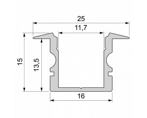 Профиль встраиваемый Deko-Light ET-02-10 975125