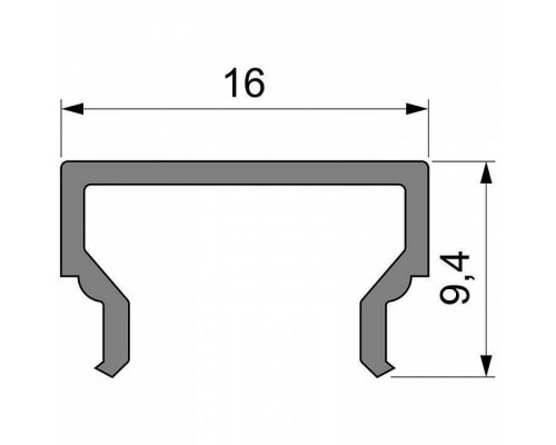 Профиль накладной Deko-Light H-01-10 984010