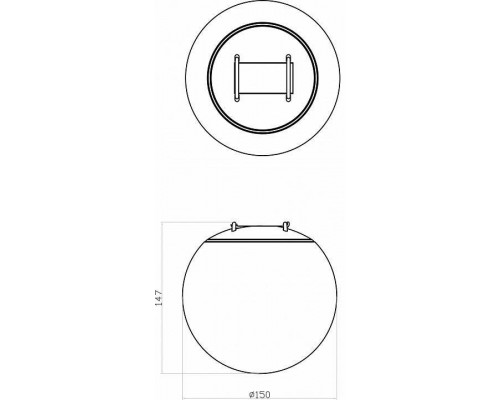 Накладной светильник Denkirs BELTY ORB DK5550-BK