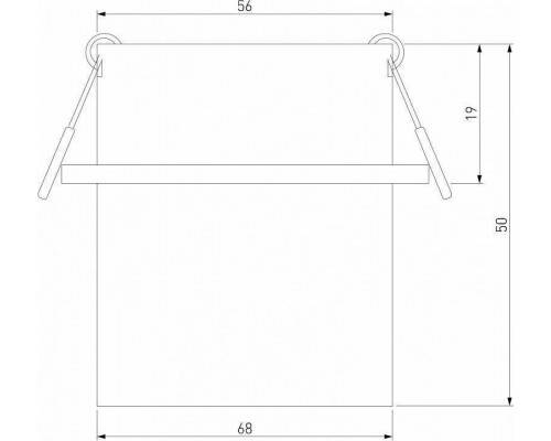 Встраиваемый светильник Elektrostandard Moll a064243