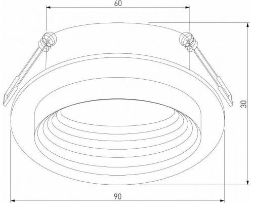 Встраиваемый светильник Elektrostandard Senso a064251