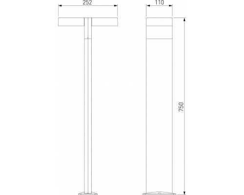 Наземный высокий светильник Elektrostandard Twin a064383