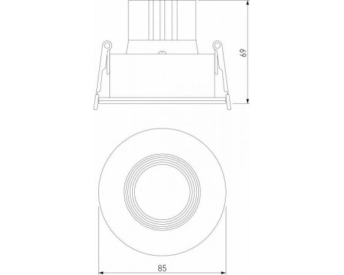 Встраиваемый светильник Elektrostandard Artis a066136