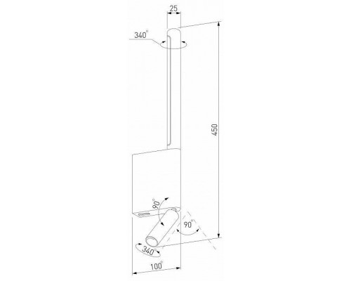 Бра с подсветкой Elektrostandard Sarca a066400