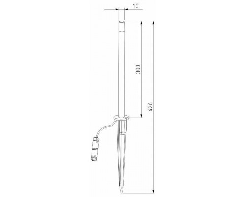 Наземный низкий светильник Elektrostandard Lumos a066688