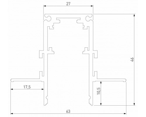 Трек встраиваемый Elektrostandard Slim Magnetic a067504