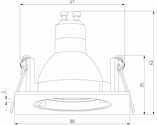 Встраиваемый светильник Elektrostandard Minnie a067711