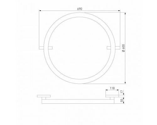 Накладной светильник Elektrostandard Slim Magnetic a068912