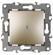 Выключатель одноклавишный с подсветкой без рамки Эра Эра 12 12-1102-04