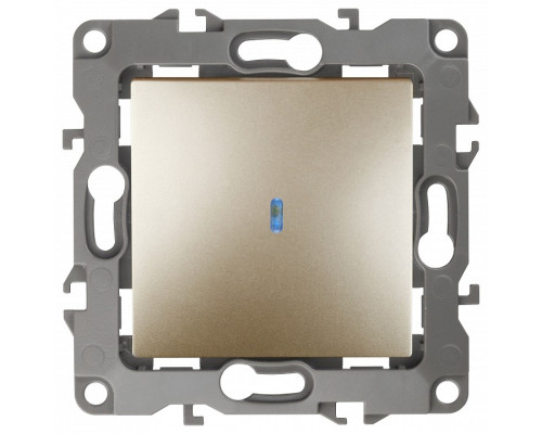 Выключатель одноклавишный с подсветкой без рамки Эра Эра 12 12-1102-04