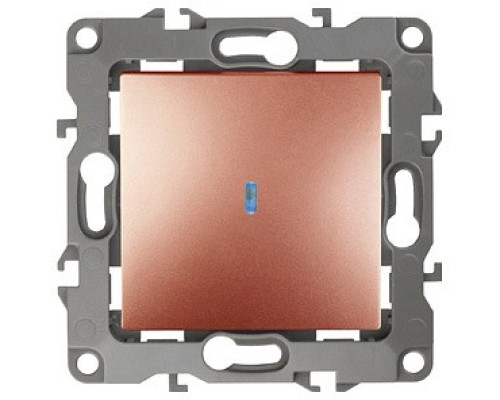 Выключатель одноклавишный с подсветкой без рамки Эра Эра 12 12-1102-14