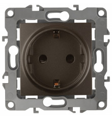 Розетка с заземлением, без рамки Эра Эра 12 12-2101-13