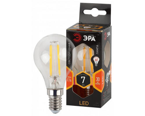 Лампа светодиодная Эра  F-LED P45-7W-827-E14