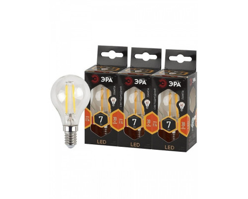 Лампа светодиодная Эра  F-LED P45-7W-827-E14