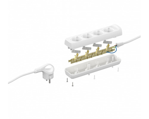 Удлинитель Эра  U-4e-5m-3x1