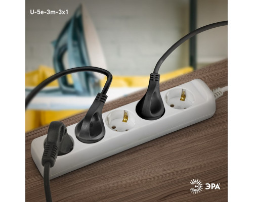 Удлинитель Эра  U-5e-3m-3x1