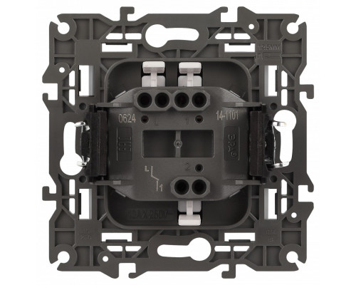 Выключатель одноклавишный без рамки Эра Эра Elegance 14-1101-01