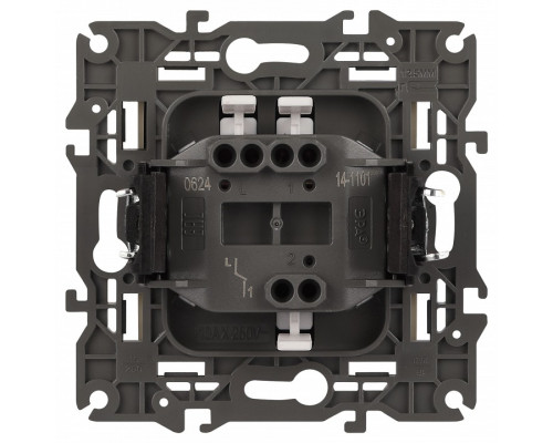 Выключатель одноклавишный без рамки Эра Эра Elegance 14-1101-02