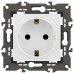 Розетка с заземлением и со шторкой, без рамки Эра Эра Elegance 14-2102-01