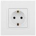 Розетка с заземлением и со шторкой, без рамки Эра Эра Elegance 14-2102-01