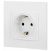 Розетка с заземлением и со шторкой, без рамки Эра Эра Elegance 14-2102-01